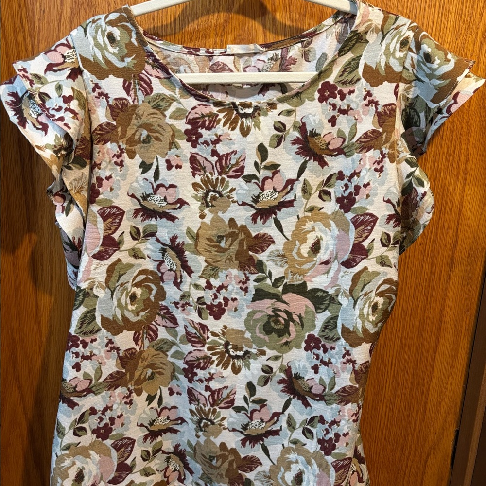 Floral Print Women's Top